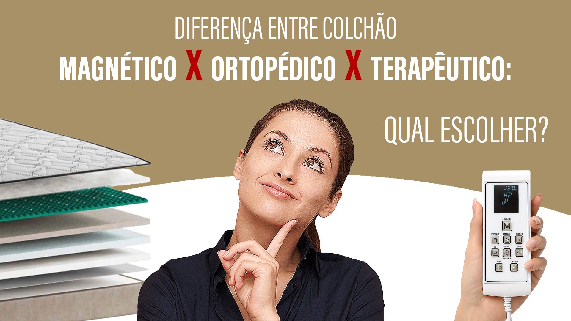 Diferença entre colchão magnético, ortopédico e terapêutico: qual escolher?
